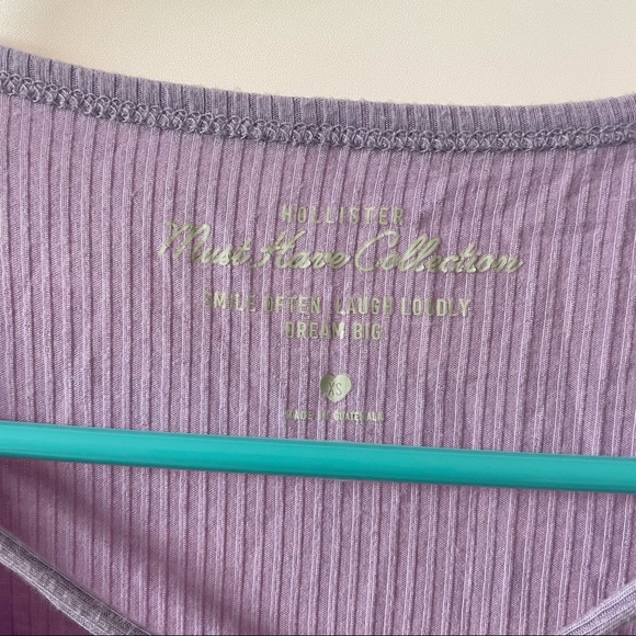 Ribbed lilac top - Picture 2 of 3